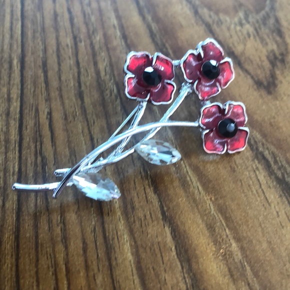 BEAUTIFUL ROSE AND DIAMOND BROOCH - Picture 16 of 16